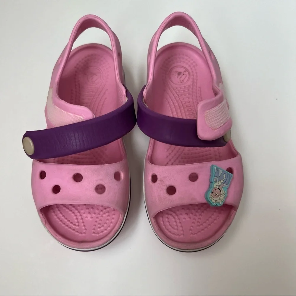 Crocs| Kids’ Bayaband Sandal Pink and Purple -Size 9